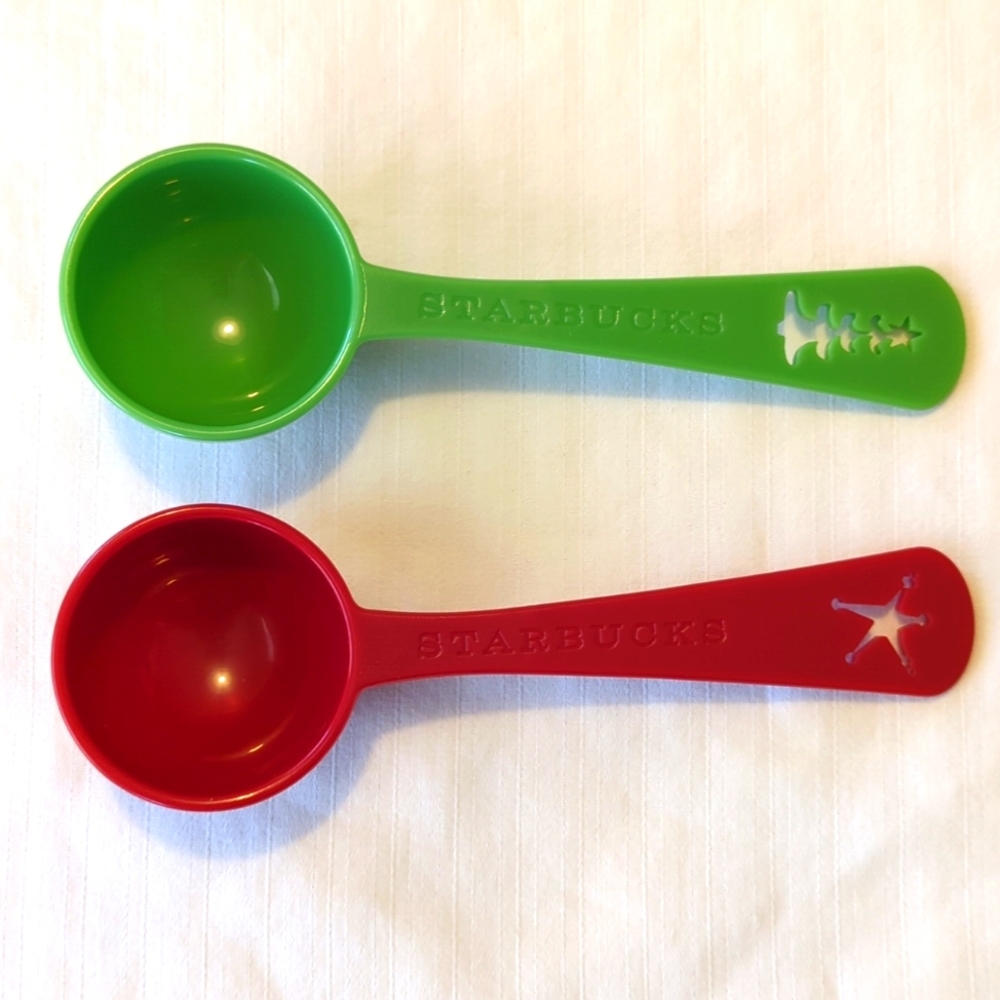 Starbucks Christmas Coffee Scoops Spoons
